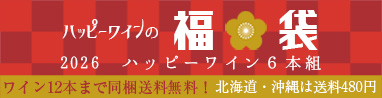 【福袋2026 送料無料】2026年ハッピーワインの福袋 750ml×6本セット