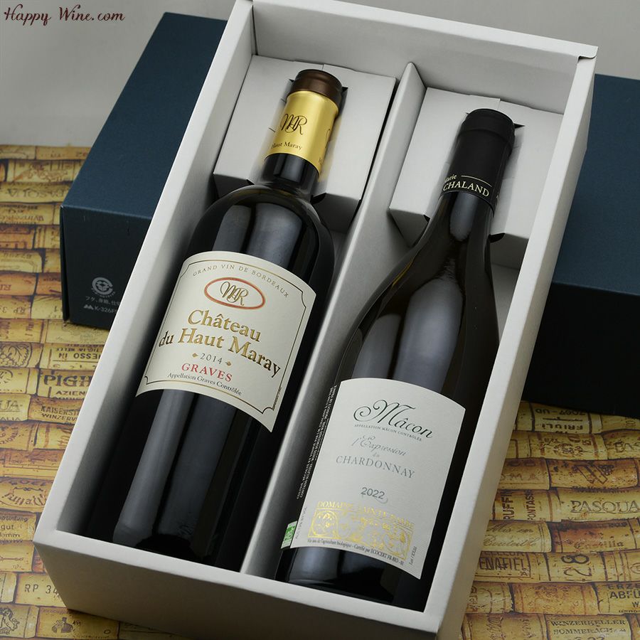 【送料込み・化粧箱入り】誰に贈っても間違いなし！ボルドー・ブルゴーニュ　王道セット【2】　750ml×2本 